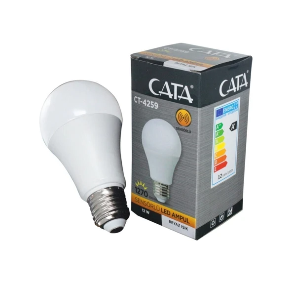 Cata CT-4259 12W Sensörlü Led Ampul 6400K Beyaz E27 - Resim 2