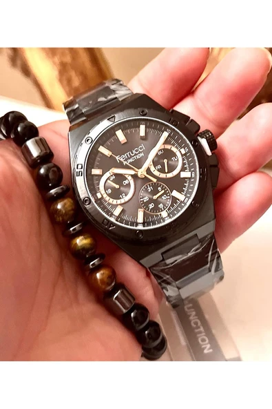 Ferrucci Full Fonksiyonlu Yeni Sezon Çelik Erkek Kol Saati+Bileklik Hediyeli ürün görseli 1