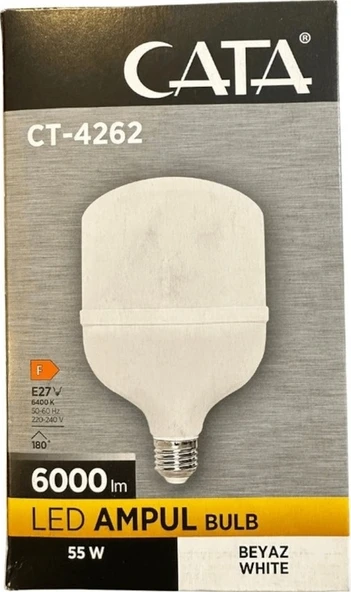 Cata Ct-4262 55w 6400k Beyaz Işık E27 Duylu Led Torch Ampul 4 Adet 100 ürün görseli 1