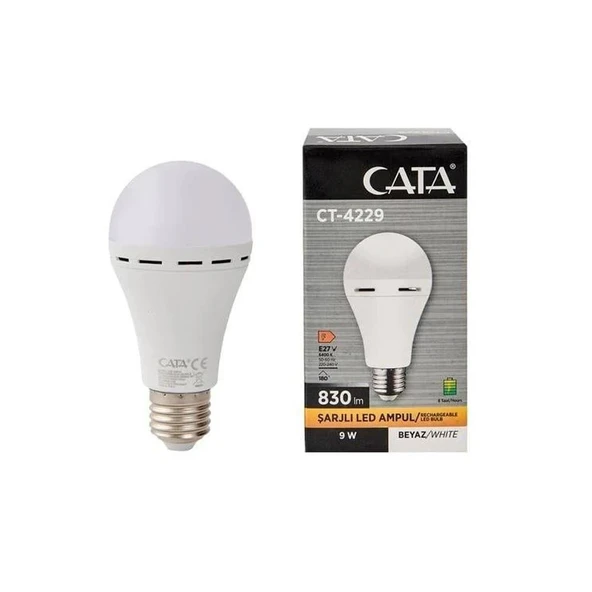 Cata Ct-4229 9w Şarjlı Led Ampul ürün görseli 1