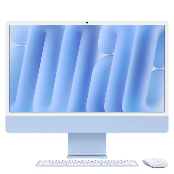 iMac 24 inc 4.5K M4 8CPU 8GPU 16GB 256GB Mavi MWUF3TU/A-Outlet ürün görseli 1