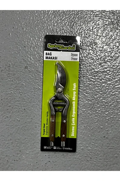 SPRING GARDEN BAĞ MAKASI AHŞAP SAPLI ürün görseli 1