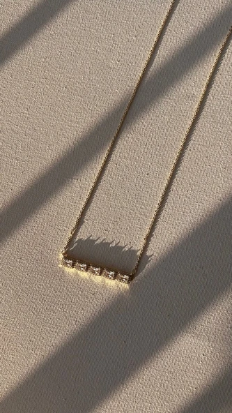 14 K kararmaz baget kolye - Resim 6