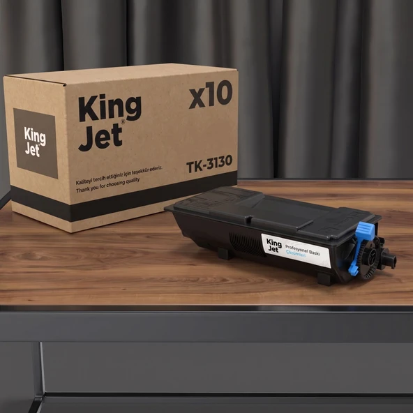 KingJET Kyocera Uyumlu TK-3130 Standart Kapasiteli (10'lu Paket) Çipli Muadil Toner ürün görseli 1