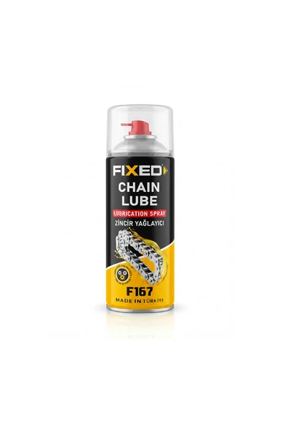 SGS Fixed F167 Zincir Yağlama Spreyi 400 ml - Motosiklet, Bisiklet ve Endüstriyel Zincir Yağı ürün görseli 1