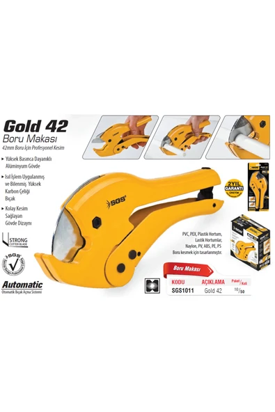 İBTAŞ PPRC BORU MAKASI GOLD42 - Resim 2