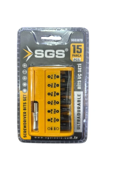 SGS BİTS UÇ SETİ 15 PARÇA 3870 - Resim 3
