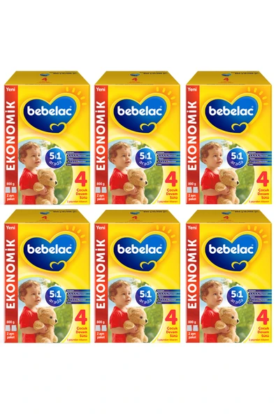 Bebelac 4 Devam Sütü 800 Gr - 6'lı Set ürün görseli 1