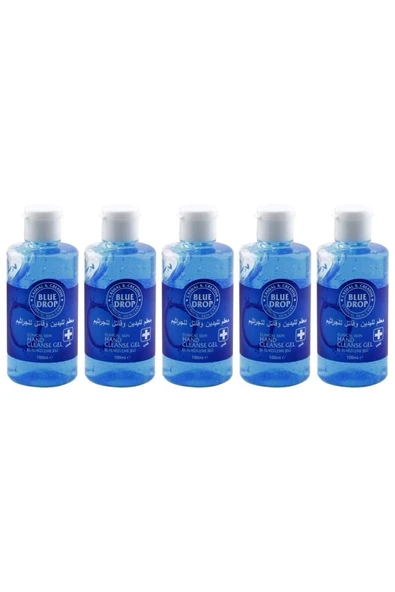 BLUE DROP Dezenfektan El Temizleme Jeli 100 Ml X 5 Adet ürün görseli 1
