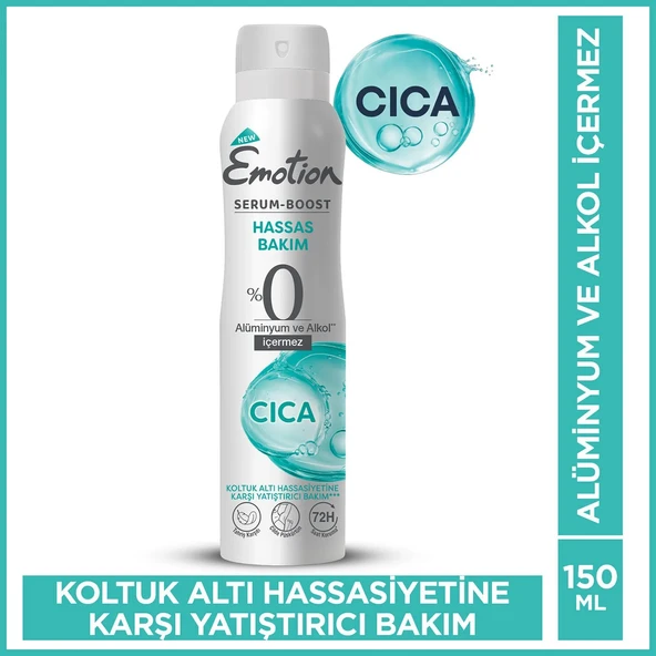 Emotion Cıca Hassas Bakım Bayan Deodorant 150 Ml ürün görseli 1