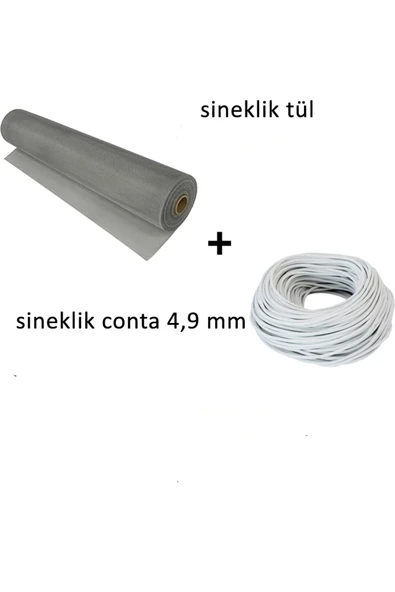 ALVETROİNTİNİ 5 mt Beyaz Sineklik Contası+ 100X120 cm Sineklik Tülü ürün görseli 1