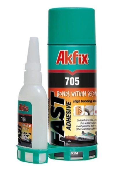 Akfix 705 Hızlı Yapıştırıcı 400 ml 100 gr Ayakkabı, Metal, Deri, Ahşap, Plastik Japon Yapıştırıcısı ürün görseli 1
