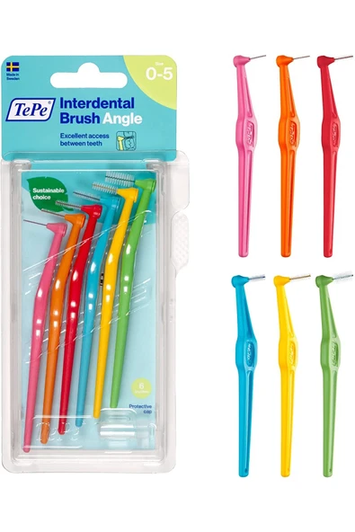 TePe Angle Mixed Pack Interdental Brush 6 Adet ürün görseli 1