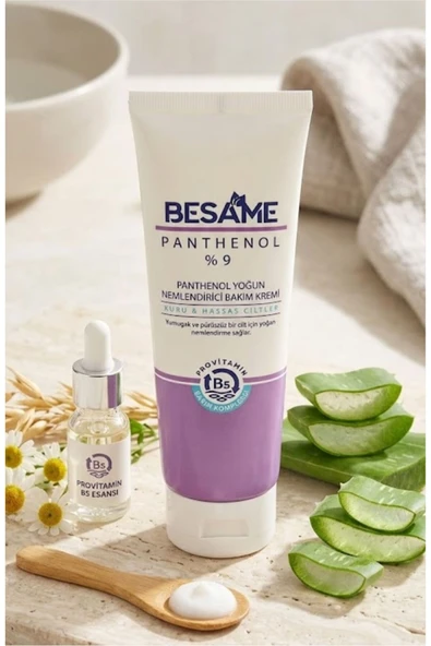 Besame Kozmetik YOĞUN NEMLENDİRİCİ & ONARICI VÜCUT KREMİ - PANTHENOL %9 LAZER, AĞDA SONRASI 200 ML PROVİTAMİN B5 ürün görseli 1