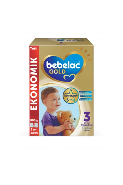 Bebelac Gold 3 Çocuk Devam Sütü 800 gr 3'lü Paket - Resim 3
