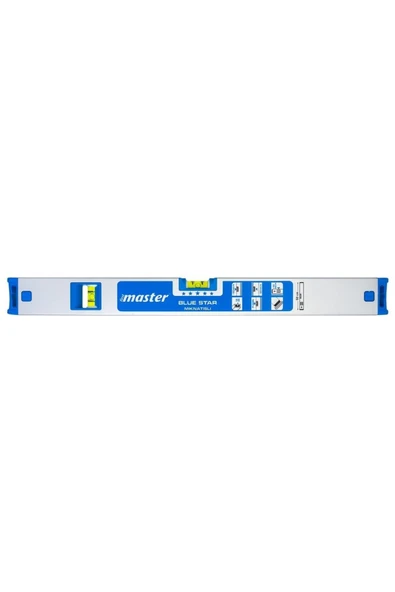 Master Bluestar 50 cm Su Terazisi - Alüminyum Gövdeli, Yüksek Hassasiyetli Ölçüm Aleti ürün görseli 1