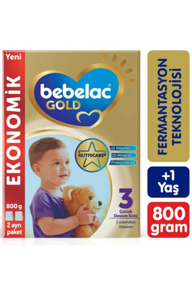 Bebelac Gold 3 Çocuk Devam Sütü 800 gr 3'lü Paket - Resim 2