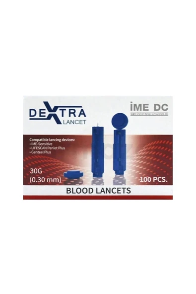 DEXTRA Lanset 100 lü Paket 30G 0.3mm Lanset Kalemlerine Uyumlu ürün görseli 1
