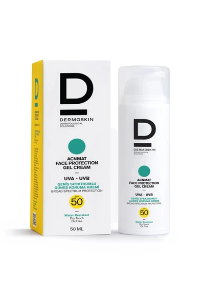 Dermoskin AcnMat SPF 50+ Güneşin Zararlı Işınlarına Karşı Koruyucu Jel Krem 50 ml ürün görseli 1