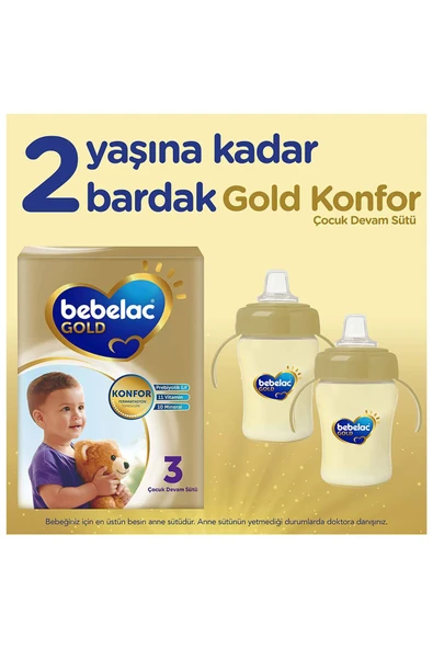 Bebelac Gold Konfor 3 Devam Sütü 1 Yaş+ 800 Gr - Resim 2