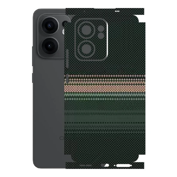 Kapps Oppo Reno 13F ile Uyumlu Rainbow Serisi Premium Kaplama 360  Yeşil-Sarı ürün görseli 1