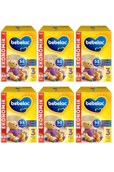 Bebelac 3 Devam Sütü 800 Gr - 6'lı Set ürün görseli 1