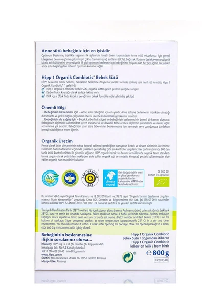 Hipp NO:2 COMBİOTİC DEVAM BEBEK SÜTÜ 800 GR 1 ADET - Resim 5