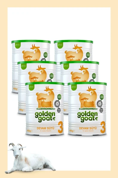 Golden Goat Keçi Devam Sütü 3 Numara 400 gr 6'lı Paket ürün görseli 1