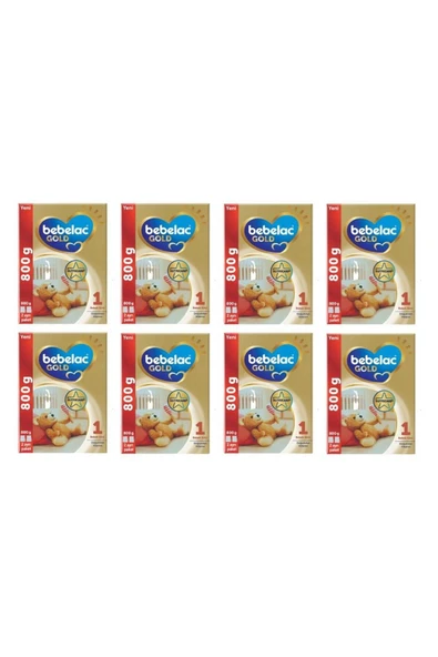 Bebelac Gold 1 Numara Bebek Sütü Doğumdan Itibaren 800gr X 8 Adet ürün görseli 1