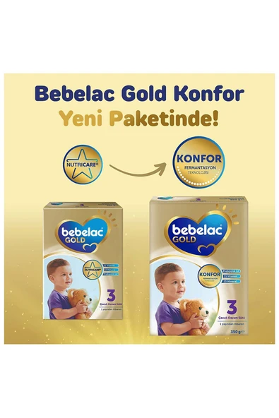 Bebelac Gold Konfor 3 Devam Sütü 1 Yaş+ 800 Gr - Resim 3