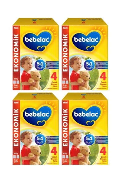 Bebelac 4 Devam Sütü 800 gr 1 Yaş+ X 4 Adet-KOFRE ürün görseli 1