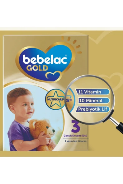 Bebelac Gold 3 Çocuk Devam Sütü 800 gr 3'lü Paket - Resim 5