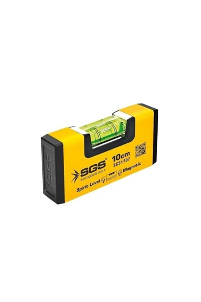 SGS 1707 Alüminyum Mıknatıslı Su Terazisi 10 Cm ürün görseli 1