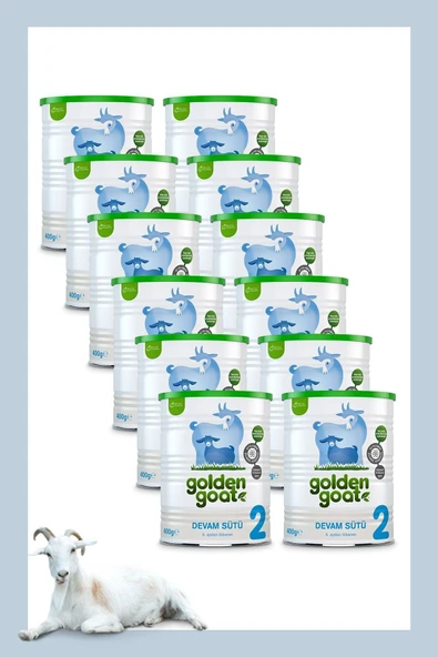 Golden Goat Keçi Devam Sütü 2 Numara 400 Gr 12'li Paket ürün görseli 1