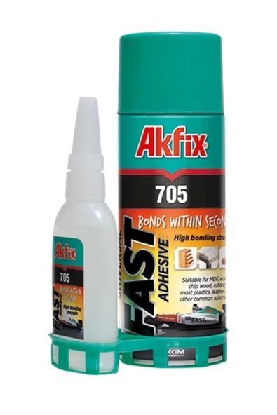 Akfix 705 Hızlı Yapıştırıcı Mdf Kit 200 ml 50 gr ürün görseli 1