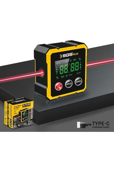 SGS Lazer Dijital Açı Ölçer Mıknatıslı Sgs5431 ürün görseli 1