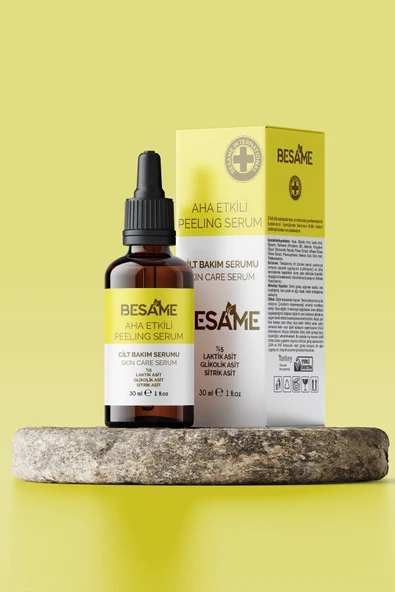 Besame Kozmetik Besame AHA Etkili Peeling Yüz Serumu 30 ml - Gözenek ve Siyah Nokta Karşıtı Cilt Yenileyici ürün görseli 1