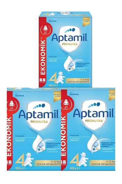 Aptamil Pronutra 4 Numaralı Bebek Maması 900 gr X 3 Adet ürün görseli 1