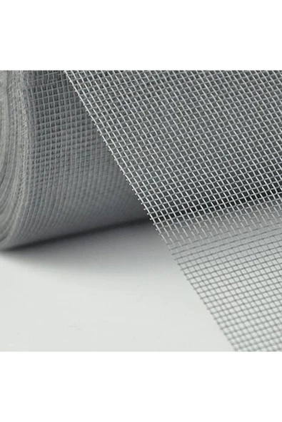AZRAYAPI Fiberglass 120 Cm X 30 Mt (1 TOP = 36 M²) Ebatlarında Menteşeli Sineklik Tülü Gri Renk ürün görseli 1