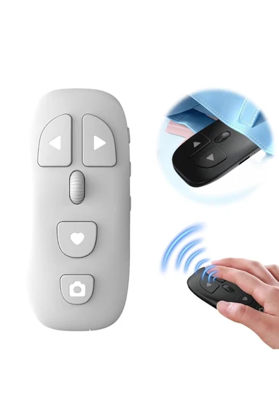 kruxon kr-06 Bluetooth Telefon Kamera Kumandası Selfie Uzaktan Kumanda Video Kaydırma TikTok Reels E-Kitap Kontrolü ürün görseli 1