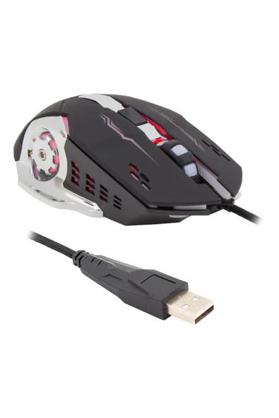 İMEXTECH BİLİŞİM BURADA HL-4728 KABLOLU 3600 DPI 6 TUŞ FONKSİYONLU GAMING MOUSE ürün görseli 1