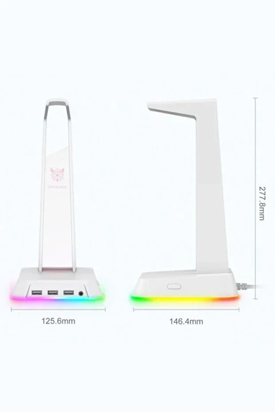 İMEXTECH Bilişim Burada ST-2 Rgb Kulaklık Tutucu & Kulaklık Standı Premium Gamer Yayıncı Ekipman Işıklı ürün görseli 1
