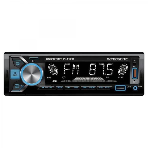 KS-MX1285 USB Ve SD Kart MP3 /FM Radyo AUX Bluetooth 4x50 Watt Uzaktan Kumanda OTO TEYP ürün görseli 1