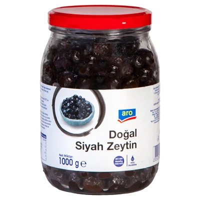 aro Siyah Yağlı Zeytin 1 Kg 381-460 4'li Avantaj Paketi ürün görseli 1
