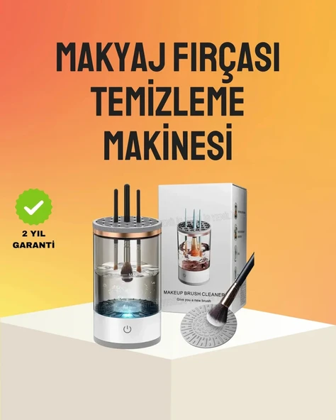 Nevamel® Hijyenik ve Hızlı Makyaj Fırçası Yıkama ve Kurutma Cihazı ürün görseli 1