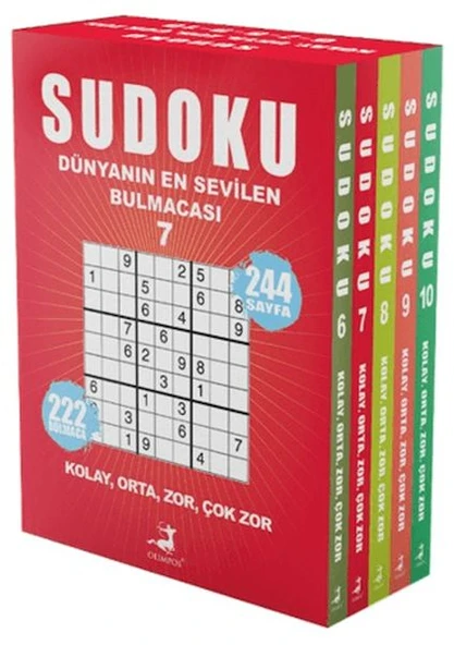 Sudoku Dünyanın En Sevilen Bulmacası 5 Kitap Set ürün görseli 1