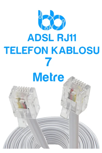 İMEXTECH İnternet Modemden Telefona ADSL RJ11 Yüksek Hızlı Telefon Kablosu ürün görseli 1