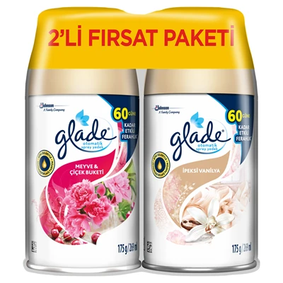 glade Otomatik Sprey Yedek 2Li Vanilya&Peony 4'li Avantaj Paketi ürün görseli 1