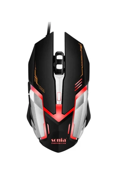 İMEXTECH Bilişim Burada Sn-V6 RGB Kablolu Optik Oyuncu Mouse ürün görseli 1