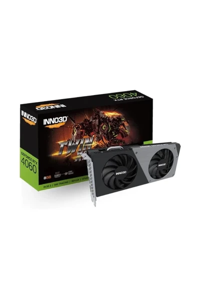 INNO3D Nvidia Geforce Rtx4060 Twin X2 8gb 128bit Gddr6 Ekran Kartı N40602-08d6-173051n ürün görseli 1